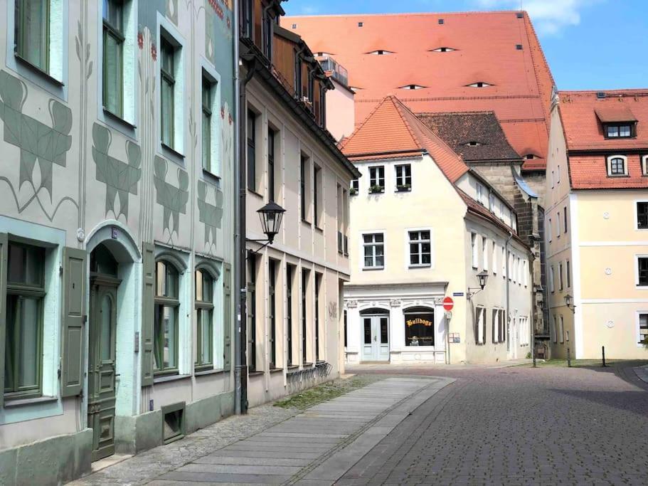 Ferienwohnung Modernes Studio Im Herzen Pirnas Exterior foto